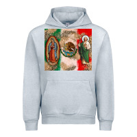 Heather Grey Virgin Mary and San Judas Urban Hoodie - CTS Tumbler Store