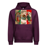 Mauve Wine Virgin Mary and San Judas Urban Hoodie - CTS Tumbler Store
