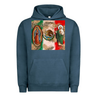 Pigment Midnight Navy Virgin Mary and San Judas Urban Hoodie - CTS Tumbler Store