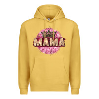 Antique Gold mama with round leopard Premium Hoodie - Zillion Design Studio