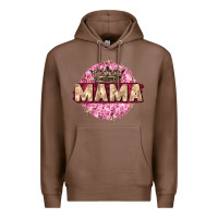 Chestnut mama with round leopard Premium Hoodie - Zillion Design Studio