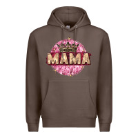 Coffee mama with round leopard Premium Hoodie - Zillion Design Studio