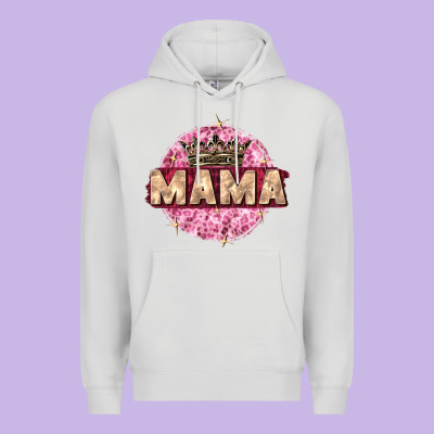 Mama With Round Leopard Premium Hoodie Designed By Zillion Design Studio