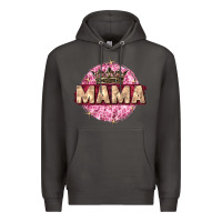 Smoke mama with round leopard Premium Hoodie - Zillion Design Studio