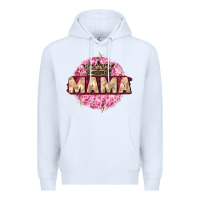 White mama with round leopard Premium Hoodie - Zillion Design Studio
