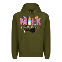 Army Green milk maker Premium Hoodie - Zillion Design Studio