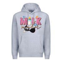 Heather Grey milk maker Premium Hoodie - Zillion Design Studio