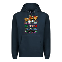 Navy nacho average dad Premium Hoodie - CTS Tumbler Store