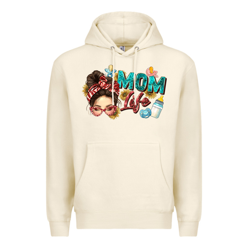 Mom Life Premium Hoodie by Zillion Design Studio | Teevron