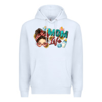 White mom life Premium Hoodie - Zillion Design Studio