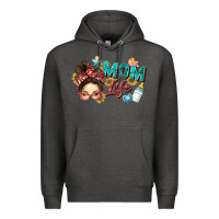 Charcoal Heather mom life Premium Hoodie - Zillion Design Studio