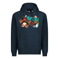 Navy mom life Premium Hoodie - Zillion Design Studio