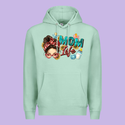 Mom Life Premium Hoodie Designed By Zillion Design Studio