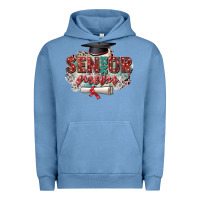 Pigment Pebble Blue senior 2023 mom Urban Hoodie - Zillion Design Studio