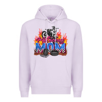 Lilac motocross mom Premium Hoodie - Zillion Design Studio