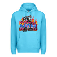 Ocean Blue motocross mom Premium Hoodie - Zillion Design Studio