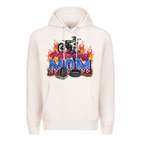 Pale Pink motocross mom Premium Hoodie - Zillion Design Studio