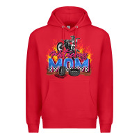 Red motocross mom Premium Hoodie - Zillion Design Studio