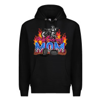 Black motocross mom Premium Hoodie - Zillion Design Studio