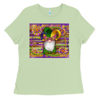 Mardi Gras Gnomes Mask Serape Sunflowers Ladies Tee | Teevron