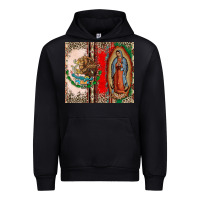 Black Virgin Mary Mexican Flag Urban Hoodie - CTS Tumbler Store