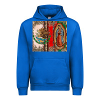 Cobalt Virgin Mary Mexican Flag Urban Hoodie - CTS Tumbler Store