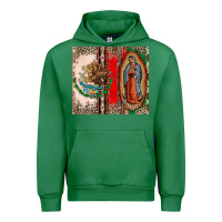 Emerald Virgin Mary Mexican Flag Urban Hoodie - CTS Tumbler Store