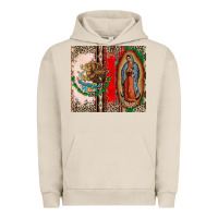 Pigment French Oak Virgin Mary Mexican Flag Urban Hoodie - CTS Tumbler Store