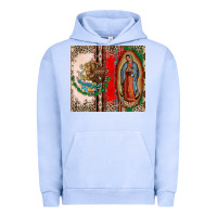 Pigment Grape Ice Virgin Mary Mexican Flag Urban Hoodie - CTS Tumbler Store