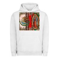 Pigment Lunar Rock Virgin Mary Mexican Flag Urban Hoodie - CTS Tumbler Store