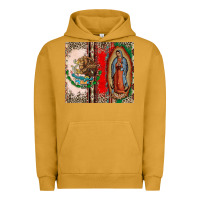 Pigment Peanut Butter Virgin Mary Mexican Flag Urban Hoodie - CTS Tumbler Store