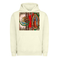 Pigment Pistachio Virgin Mary Mexican Flag Urban Hoodie - CTS Tumbler Store