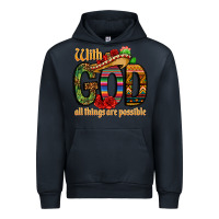 Navy with god all things are possible Urban Hoodie - CTS Tumbler Store