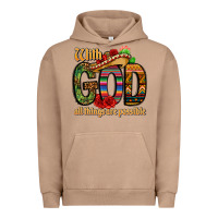 Pigment Burro with god all things are possible Urban Hoodie - CTS Tumbler Store