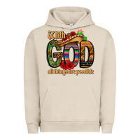 Pigment French Oak with god all things are possible Urban Hoodie - CTS Tumbler Store