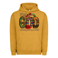 Pigment Peanut Butter with god all things are possible Urban Hoodie - CTS Tumbler Store