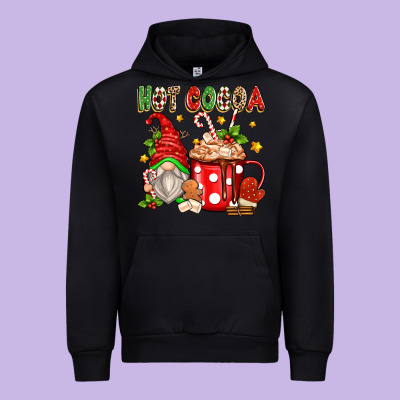Hot Cocoa Gnome Urban Hoodie Designed By Texasbilliewilder