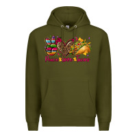 Army Green peace love tacos Premium Hoodie - CTS Tumbler Store
