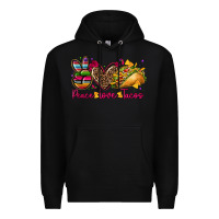 Black peace love tacos Premium Hoodie - CTS Tumbler Store