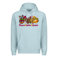 Blue Mist peace love tacos Premium Hoodie - CTS Tumbler Store