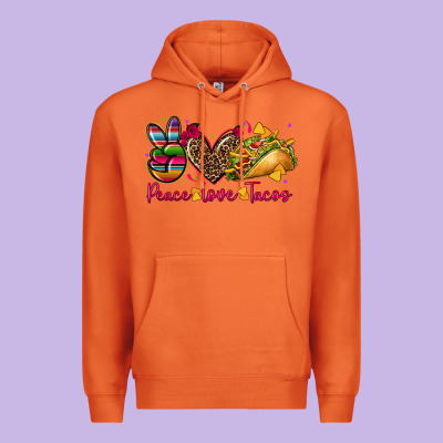 Peace Love Tacos Premium Hoodie Designed By Cts Tumbler Store