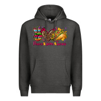 Charcoal Heather peace love tacos Premium Hoodie - CTS Tumbler Store