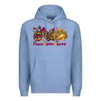 Colony Blue peace love tacos Premium Hoodie - CTS Tumbler Store