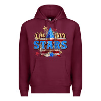 Burgundy oh my stars Premium Hoodie - Zillion Design Studio