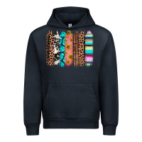Navy Western brushstrokes Urban Hoodie - CTS Tumbler Store