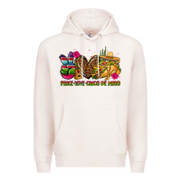 Pale Pink peace love cinco de mayo Premium Hoodie - CTS Tumbler Store
