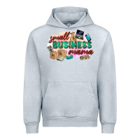 Heather Grey small business mama Urban Hoodie - Zillion Design Studio