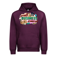Mauve Wine small business mama Urban Hoodie - Zillion Design Studio