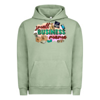 Pigment Oil Green small business mama Urban Hoodie - Zillion Design Studio
