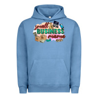 Pigment Pebble Blue small business mama Urban Hoodie - Zillion Design Studio